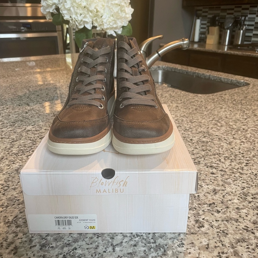 Blowfish Brown High-Top Sneakers